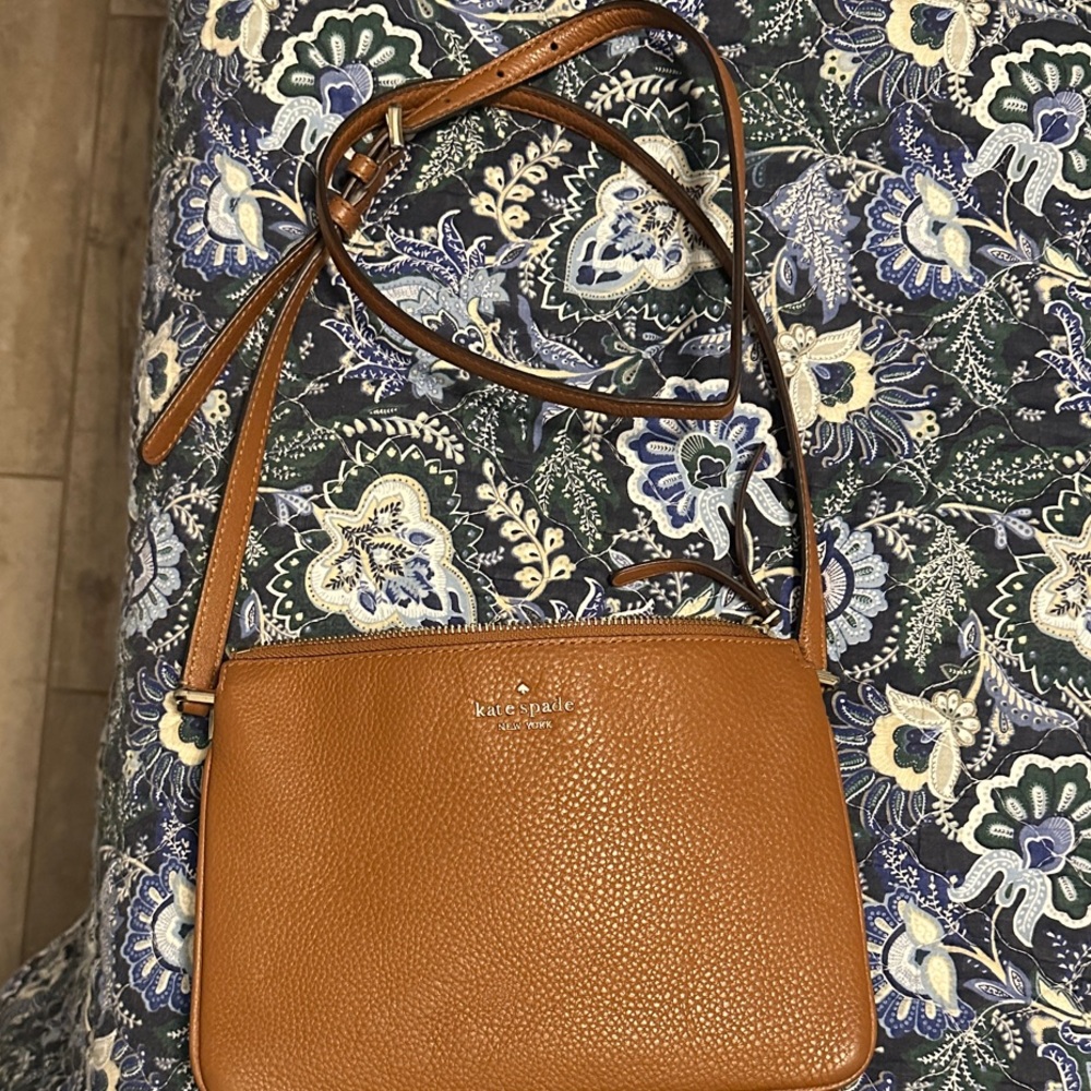 Kate Spade Tan Leather Crossbody Bag